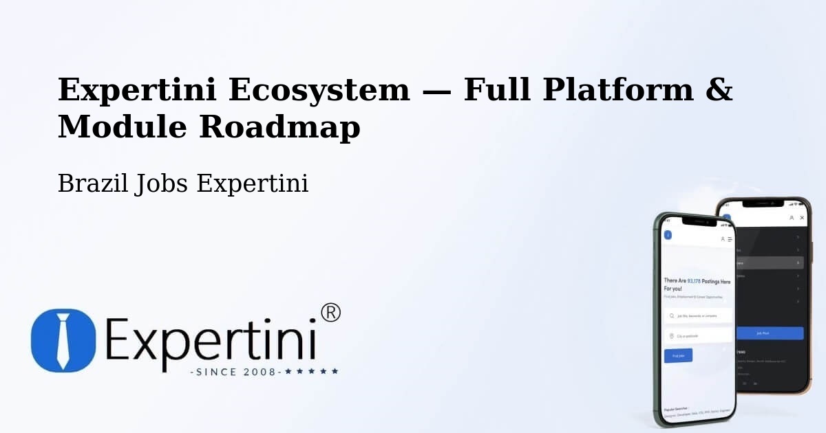 Expertini Ecosystem — Full Platform & Module Roadmap – Talismã